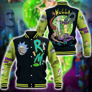 Rick and Morty TV Series Style Baseball Jacket For Fans
