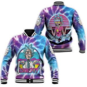Rick and Morty TV Series Style Baseball Jacket For Fans