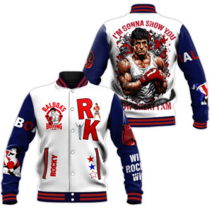 Rocky Movies Style Baseball Jacket For Fans