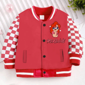 Roxanne A Goofy Movie Cartoon Style Baseball Jacket For Fans