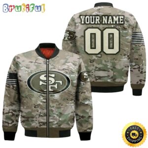 San Francisco 49ers NFL Style Bomber Jacket For Fans