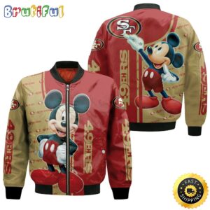 San Francisco 49ers NFL Style Bomber Jacket For Fans