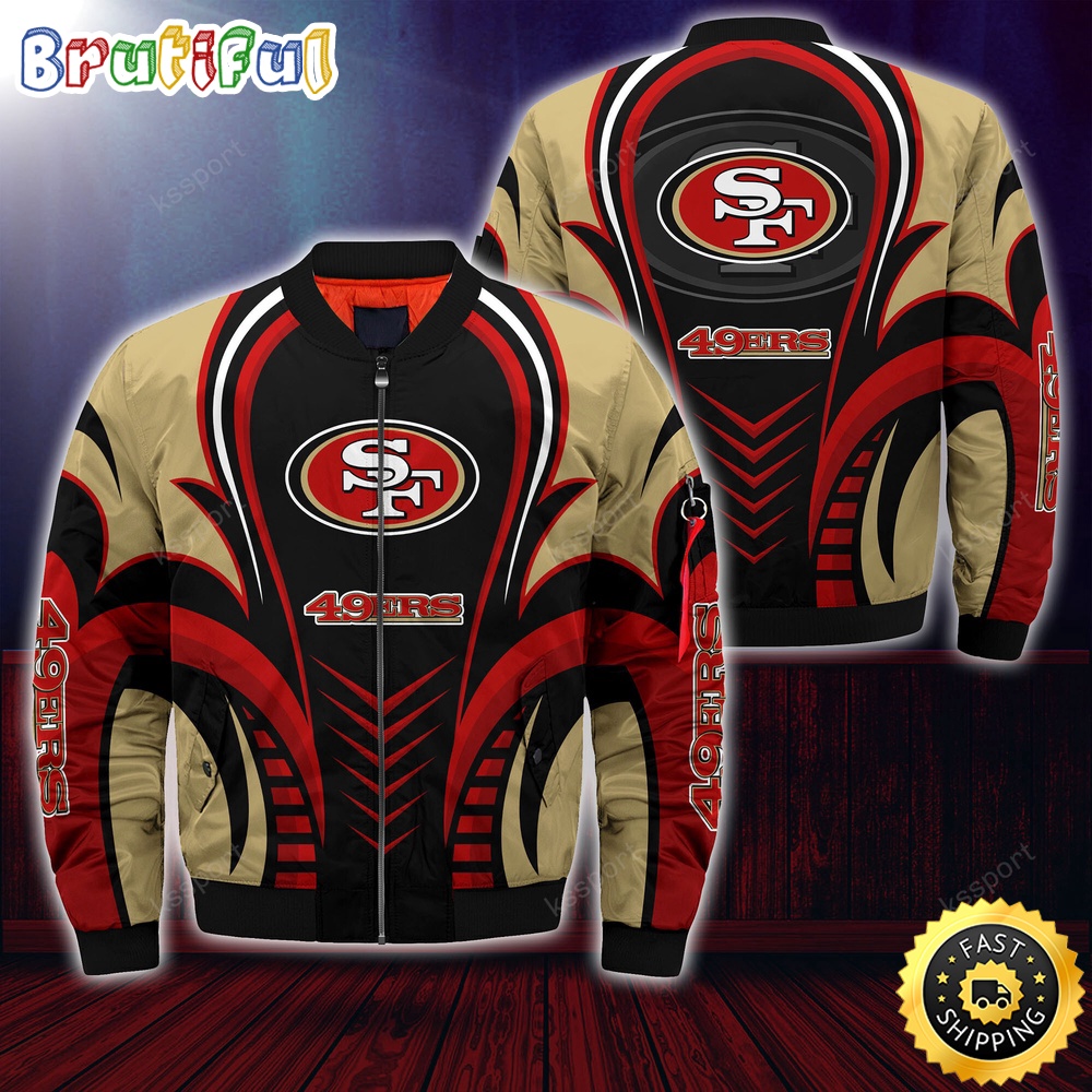 San Francisco 49ers NFL Style Bomber Jacket For Fans