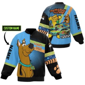 Scooby-Doo Cartoon Style Baseball Jacket For Fans