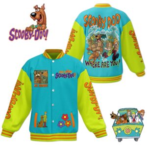 Scooby-Doo Cartoon Style Baseball Jacket For Fans