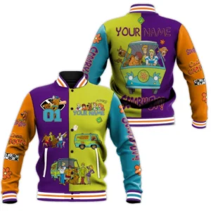 Scooby-Doo Cartoon Style Baseball Jacket For Fans