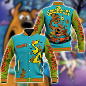 Scooby-Doo Cartoon Style Baseball Jacket For Fans
