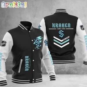 Seattle Kraken NHL Style Baseball Jacket For Fans