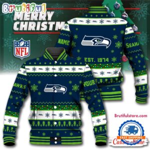 Seattle Seahawks NFL Style Baseball Jacket For Fans