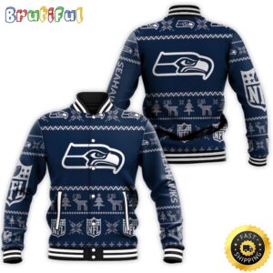Seattle Seahawks NFL Style Baseball Jacket For Fans