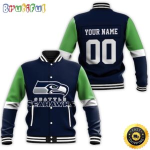 Seattle Seahawks NFL Style Baseball Jacket For Fans