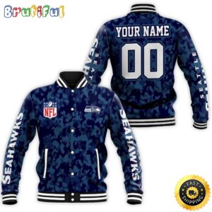 Seattle Seahawks NFL Style Baseball Jacket For Fans