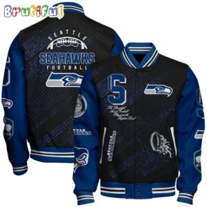 Seattle Seahawks NFL Style Baseball Jacket For Fans