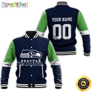 Seattle Seahawks NFL Style Baseball Jacket For Fans