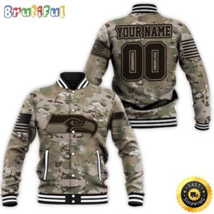 Seattle Seahawks NFL Style Baseball Jacket For Fans