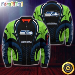 Seattle Seahawks NFL Style Bomber Jacket For Fans