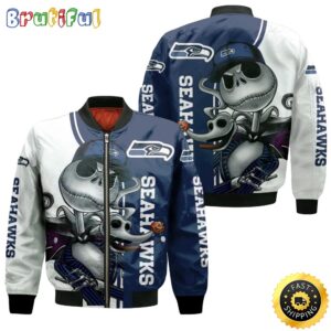 Seattle Seahawks NFL Style Bomber Jacket For Fans
