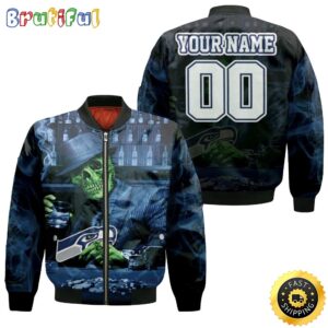 Seattle Seahawks NFL Style Bomber Jacket For Fans