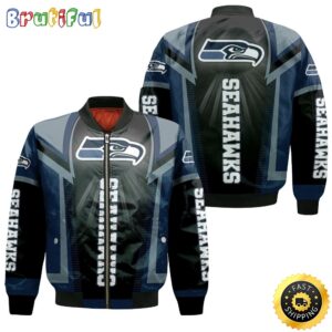 Seattle Seahawks NFL Style Bomber Jacket For Fans