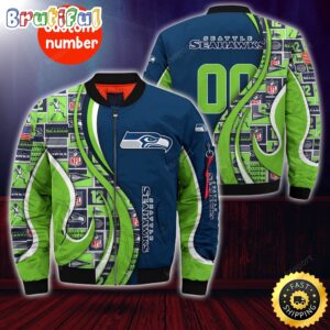 Seattle Seahawks NFL Style Bomber Jacket For Fans