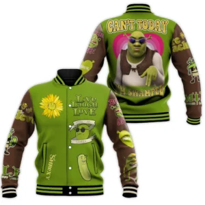 Shrek Cartoon Style Baseball Jacket For Fans