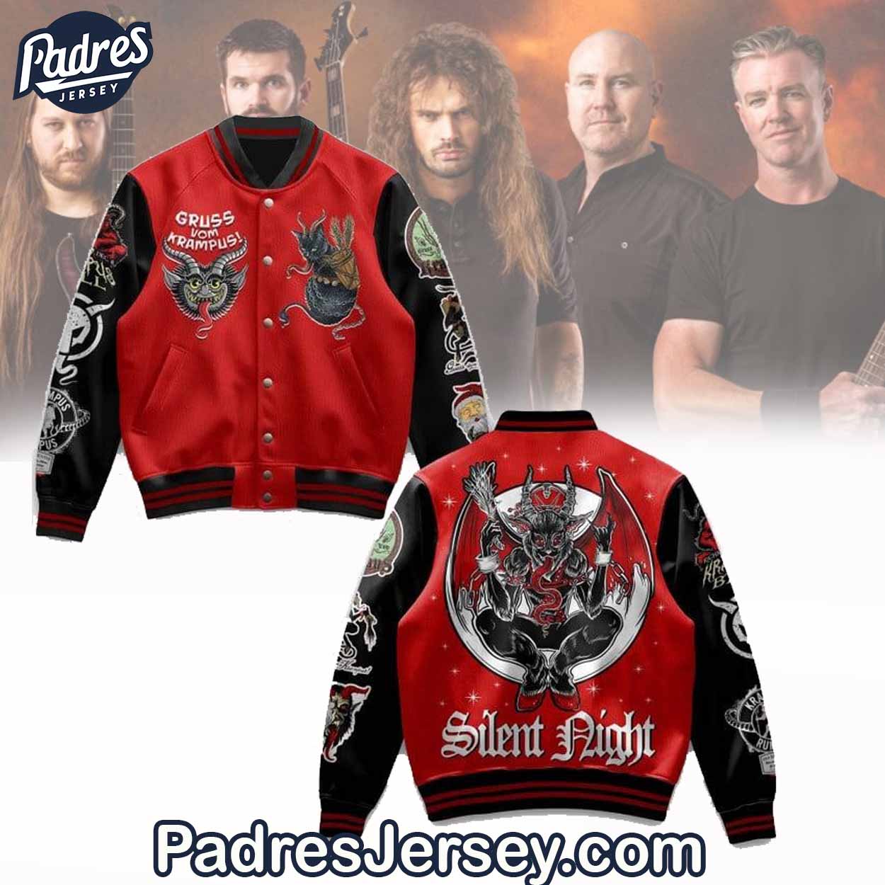Silent Knight Band Music Style Baseball Jacket For Fans