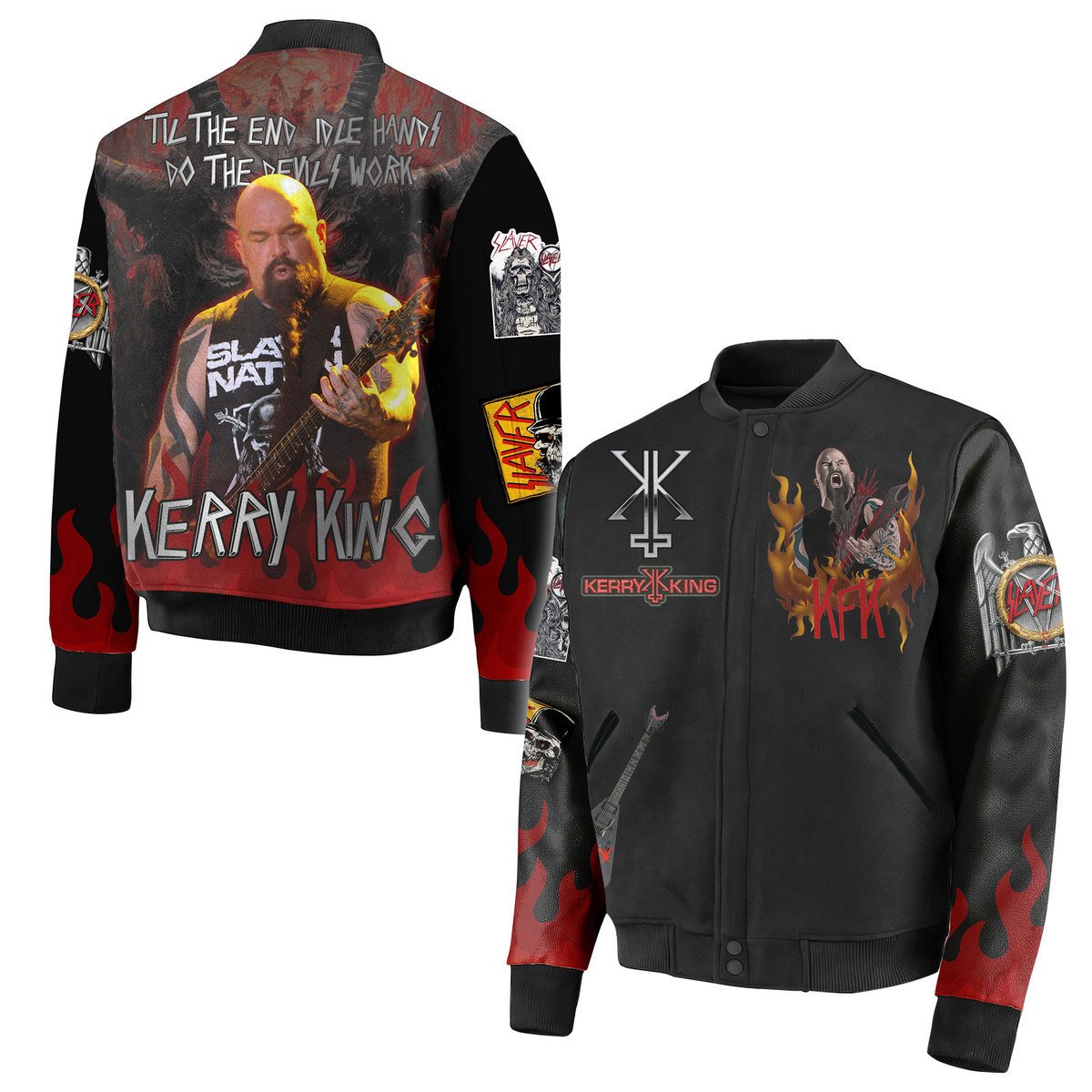 Slayer Music Style Baseball Jacket For Fans