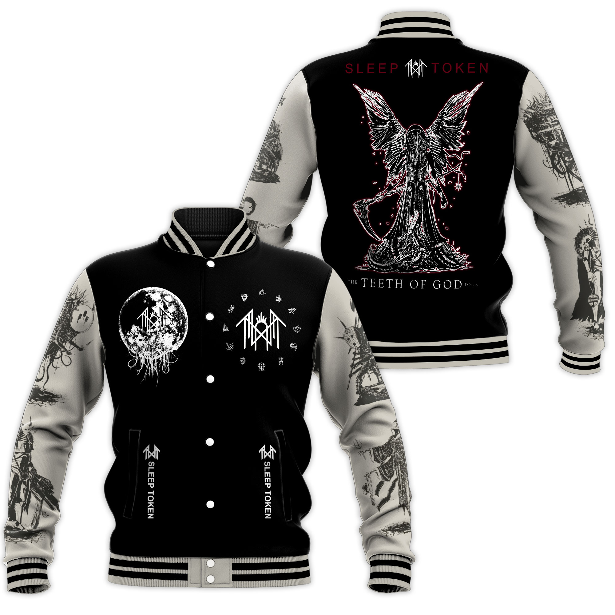 Sleep Token Music Style Baseball Jacket For Fans