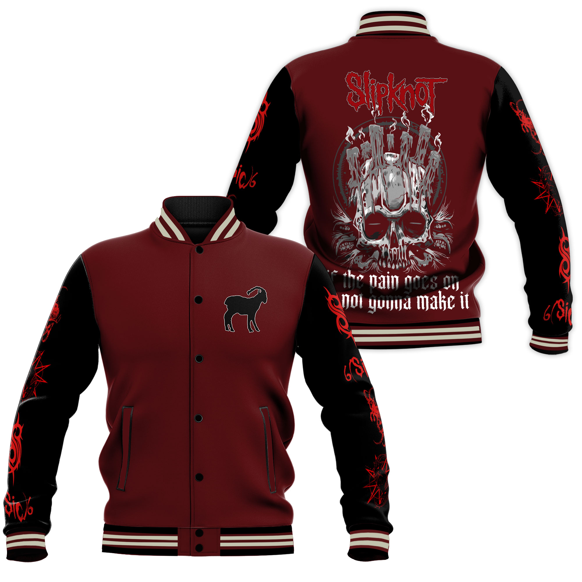 Slipknot Music Style Baseball Jacket For Fans