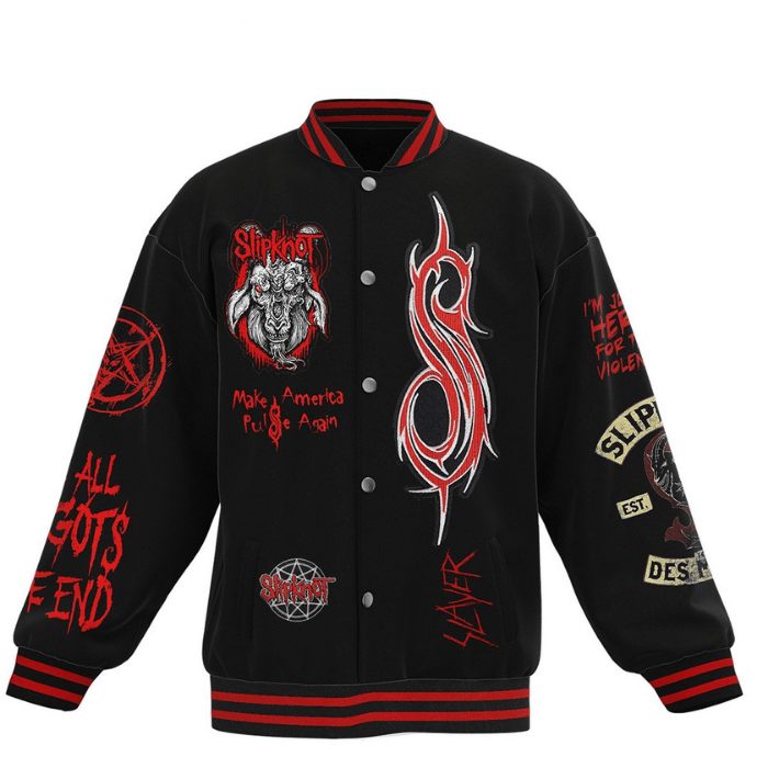 Slipknot Music Style Baseball Jacket For Fans