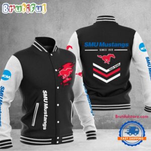 SMU Mustangs NCAA Style Baseball Jacket For Fans