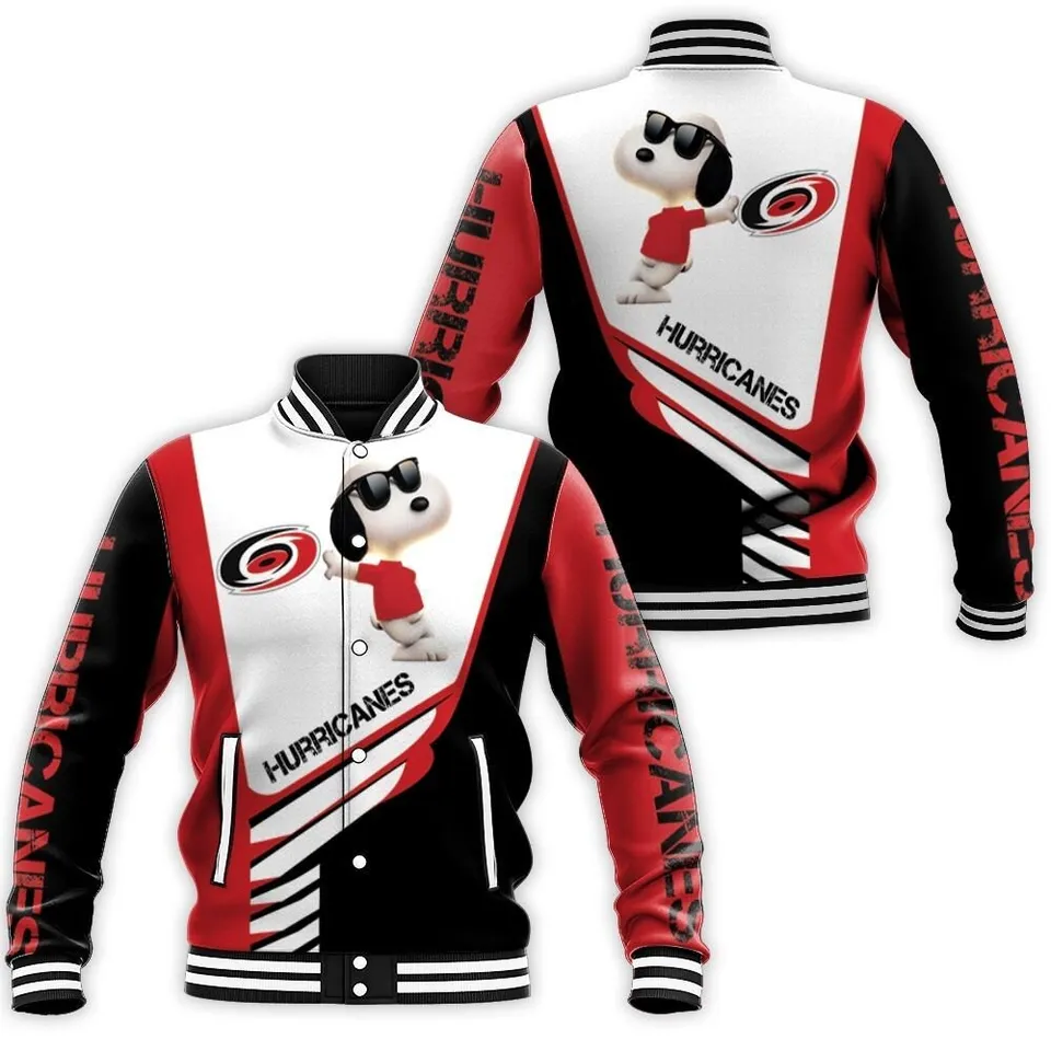 Snoopy Cartoon Style Baseball Jacket For Fans