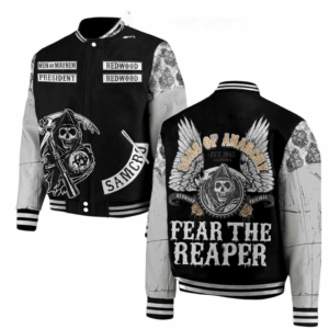 Sons of Anarchy TV Series Style Baseball Jacket For Fans