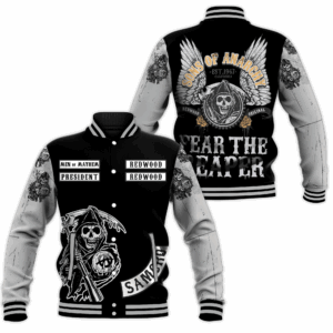Sons of Anarchy TV Series Style Baseball Jacket For Fans