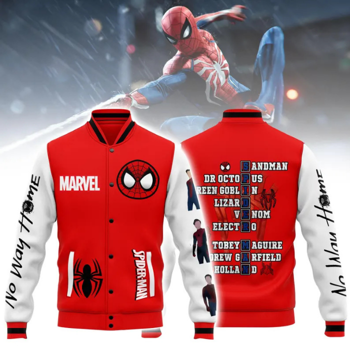 Spider-Man: No Way Home Movies Style Baseball Jacket For Fans