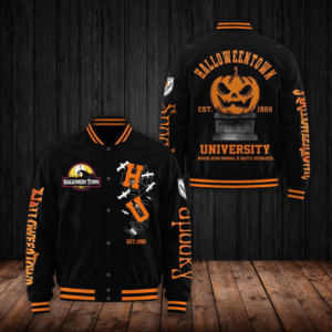 Spooky Halloween Town EST. 1998 Halloween Style Baseball Jacket For Fans