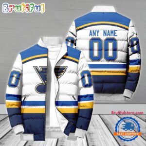 St. Louis Blues NHL Style Puffer Jacket For Fans