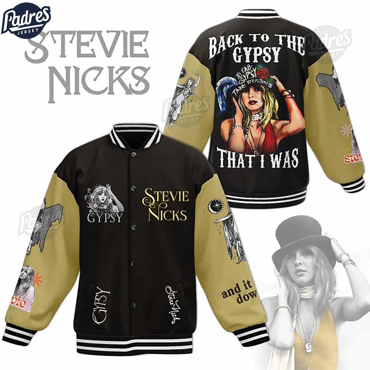Stevie Nicks Music Style Baseball Jacket For Fans