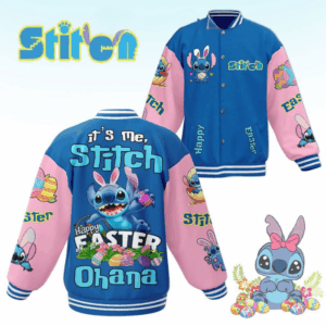 Stitch Cartoon Style Baseball Jacket For Fans