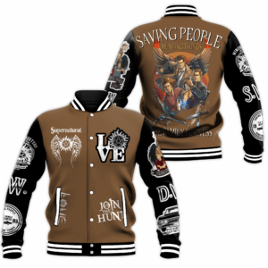 Supernatural TV Series Style Baseball Jacket For Fans