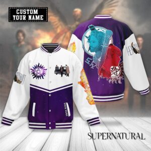 Supernatural TV Series Style Baseball Jacket For Fans