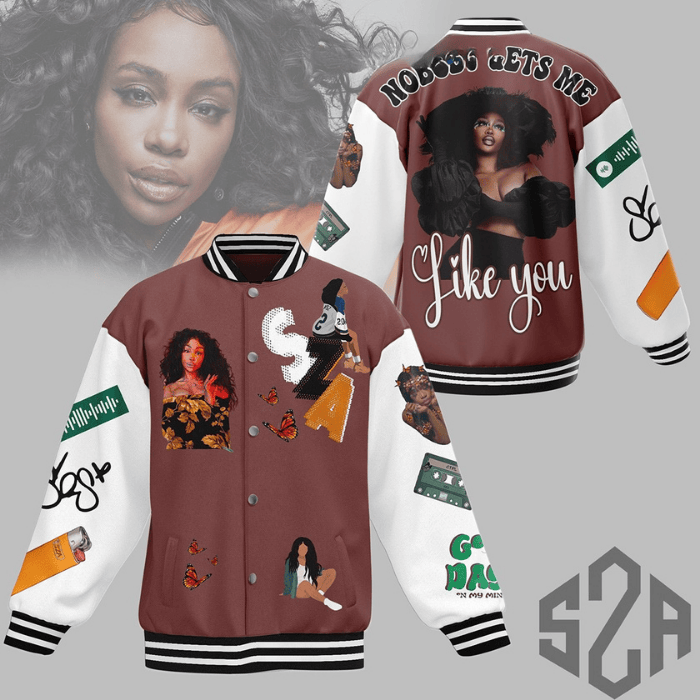 SZA Music Style Baseball Jacket For Fans
