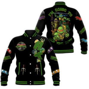 Teenage Mutant Ninja Turtles Cartoon Style Baseball Jacket For Fans