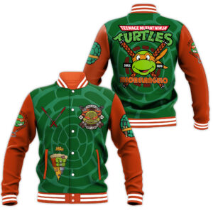 Teenage Mutant Ninja Turtles Cartoon Style Baseball Jacket For Fans