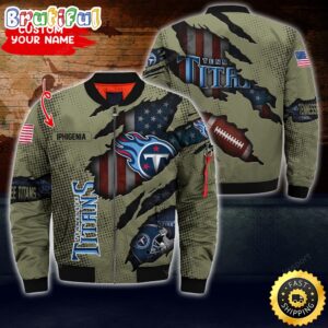 Tennessee Titans NFL Style Bomber Jacket For Fans
