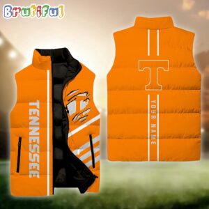 Tennessee Volunteers NCAA Style Sleeveless Puffer Jacket For Fans