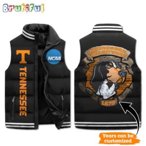Tennessee Volunteers NCAA Style Sleeveless Puffer Jacket For Fans