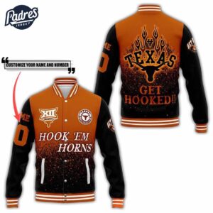 Texas Longhorns NCAA Style Baseball Jacket For Fans
