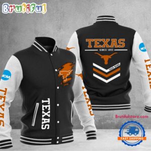 Texas Longhorns NCAA Style Baseball Jacket For Fans