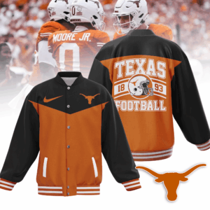Texas Longhorns NCAA Style Baseball Jacket For Fans